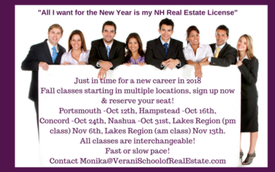 All I Want for the New Year is My New Hampshire Real Estate License